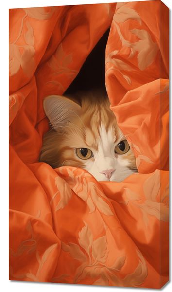 Obraz 50x90cm Ukryty Kot zdjęcie 1