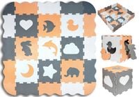 Mata piankowa dla dzieci puzzle piankowe dwustronna duża kojec edukacyjna