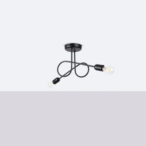 Żyrandol LOOP 2 czarny na Arena.pl