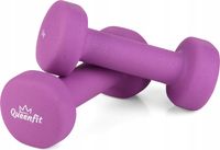 HANTELKI HANTLE SZTANGIELKI DO ĆWICZEŃ NEOPREN 2X1KG QUEENFIT