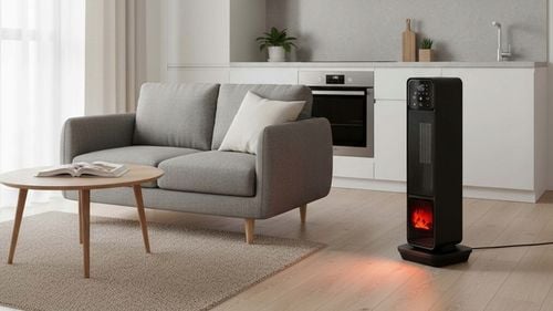 Termowentylator farelka nagrzewnica elektryczna kolumnowy kominek + na Arena.pl