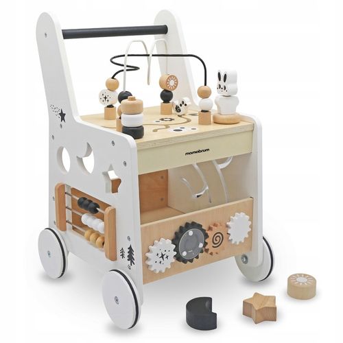 Drewniany pchacz 6w1, chodzik dla dzieci z funkcją stolika edukacyjnego na Arena.pl