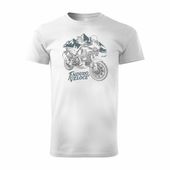 Koszulka motocyklowa z motocyklem na motor MV Agusta Enduro Veloce biała M