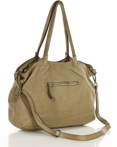 MARCO MAZZINI Torebka skórzana shopper bag ispirato dalla natura brąz na Arena.pl