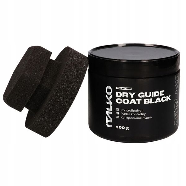 PUDER KONTROLNY CZARNY + APLIKATOR ITALKO 100g zdjęcie 1