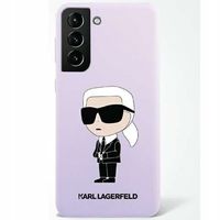 2 x ETUI SILIKONOWE KARL LAGERFELD IKONIK DO SAMSUNG S23+ PURPUROWE