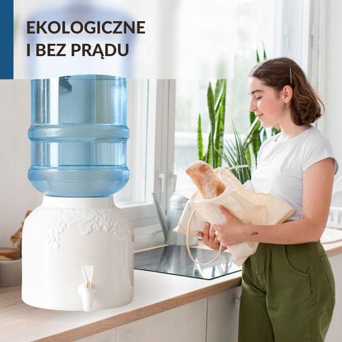 Ceramiczny Dystrybutor Wody ViO CD-02 Biały Winogron Zestaw Basic na Arena.pl