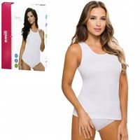 EMILI koszulka szer.ram. bawełna SARA biała M