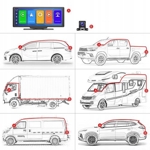 MONITOR SAMOCHODOWY RADIO ANDROID AUTO CARPLAY NAWIGACJA USB WIFI na Arena.pl