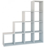 Regał Otwarty Schodkowy Wysoki 153 cm Biały SPOT TS - 3 Kolory