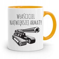 Kubek Żółty Dla Chłopaka Największa Armata Z Nadrukiem Ze Zdjęciem