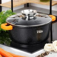 Garnek GRANITOWY nieprzywierający na gaz indukcję do piekarnika 24 cm 4L