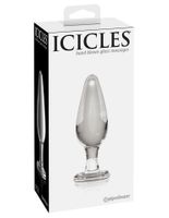 Icicles No 26 - Szklany Korek Analny Z Podstawą
