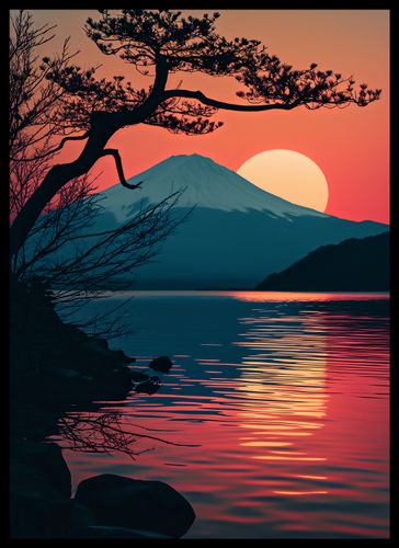 Plakat 39,5x55cm Góra Wieczorem na Arena.pl