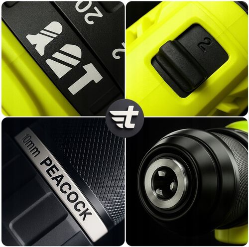 Wiertarko wkrętarka UDAROWA Bez szczotkowa aku 2x21V Li-ion tm030 na Arena.pl