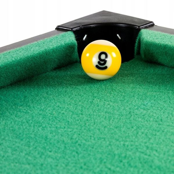 CZARNY MINI STÓŁ BILARDOWY POOL BILARD + AKCESORIA zdjęcie 5