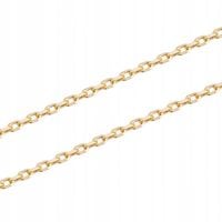 Łańcuszek srebrny pozłacany złoty ANKIER srebro 925 45cm 1,5mm