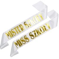 Zestaw szarf Miss i Mister Szkoły