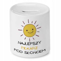 Skarbonka Dla Piłkarza Najlepszy Pod Słońcem Z Nadrukiem Ze Zdjęciem