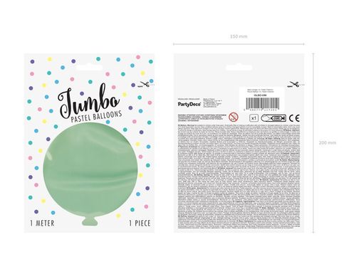 "Balon okrągły 1m, Pastel Pistachio" na Arena.pl