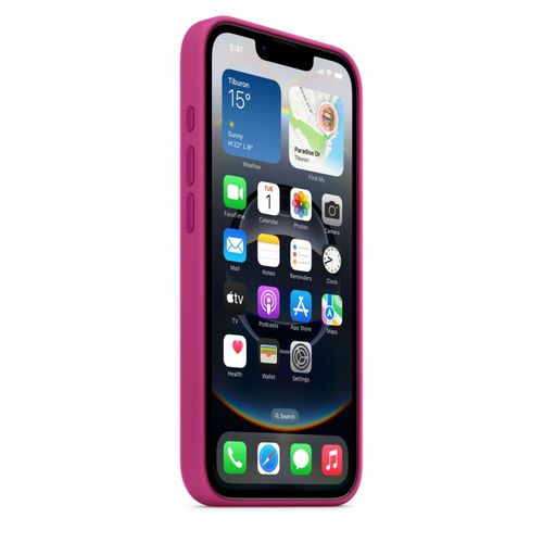 Silikonowe etui APPLE do iPhone'a 16e Żywy róż na Arena.pl