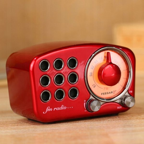 RADIO CZERWONE PRZENOŚNE DLA DZIECI RODZICÓW RETRO zdjęcie 8