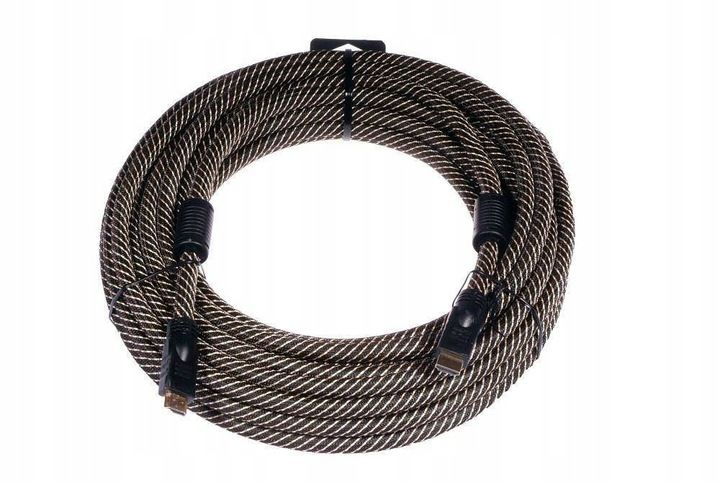 KABEL PRZEWÓD HDMI 2.0 4K 3D SOLIDNY MOCNY HIGH SPEED HQ UHD 10m 48 bit zdjęcie 5