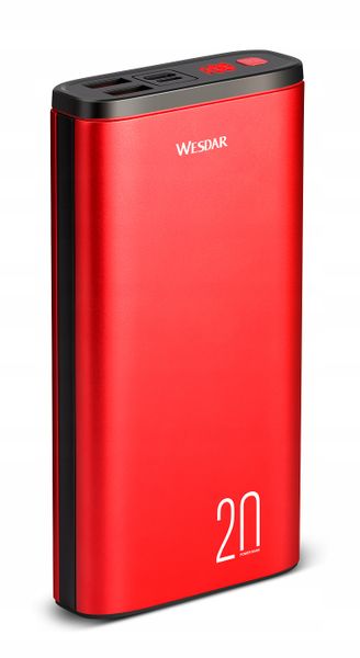 Powerbank 20000mAh 2x USB 1x Micro USB TYP-C LED zdjęcie 1