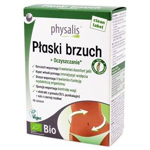 TABLETKI NA PŁASKI BRZUCH BIO 45 szt. PHYSALIS zdjęcie 1