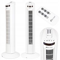 WENTYLATOR KOLUMNOWY WIATRAK PODŁOGOWY 70W + PILOT