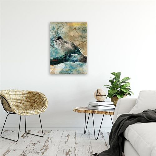 Obraz na płótnie – Canvas, Ptaki malarstwo 40x60 na Arena.pl
