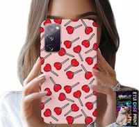 ETUI DO SAMSUNG GALAXY S20 LITE - KOBIECE, MODNE WZORY LIZAKI W SERCA CASE