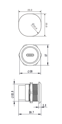 Gniazdo typu USB-C Roxtone RAUC24-C na Arena.pl