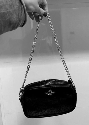 Pasek do torebki torby łańcuch długi Srebrny metal  F117_100CM_Srebrny na Arena.pl