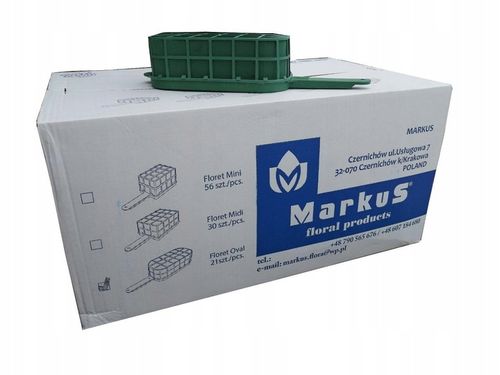 Gąbka mokra florystyczna cegła pianka zielona 20 sztuk ! na Arena.pl