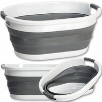 DUŻA MISKA SILIKONOWA SKŁADANA KOSZ NA PRANIE SKŁADANY WANIENKA OKRĄGŁA 25L