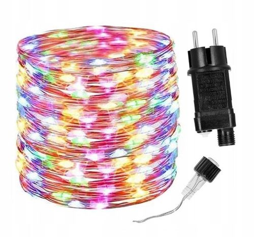 LAMPKI CHOINKOWE DRUCIK 300LED MULTIKOLOR 30m na Arena.pl