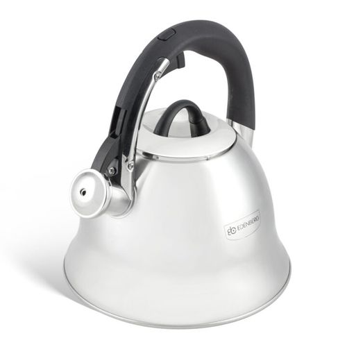 Czajnik satynowy stalowy Edenberg 3 l szary z gwizdkiem na Arena.pl