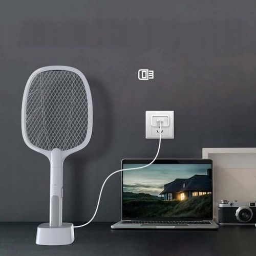 ELEKTRYCZNA ŁAPKA NA DUŻO OWADY PACKA NA KOMARY 3000V PALETKA OWADOBÓJCZA na Arena.pl