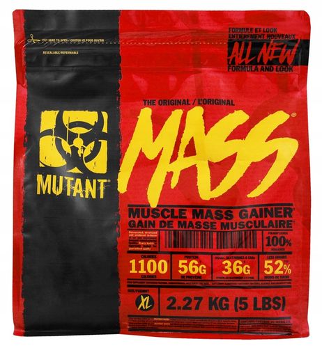 PVL Mutant Mass 2270g ODŻYWKA GAINER MASA Z USA białko Wanilia na Arena.pl