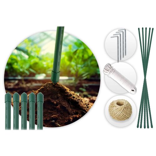 Tunel ogrodowy 2 x 4,5 m (9 m2) biały Plonos na Arena.pl