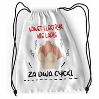 Plecak Śmieszne Sportowy Szkolny Worek Z Nadrukiem Ze Zdjęciem