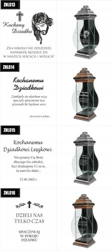 ZNICZ kapliczka z napisem GRAWEREM dla Dziadka na Arena.pl