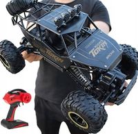DUŻY SAMOCHÓD ZDALNIE STEROWANY AUTO RC TERENOWY MONSTER 4x4 METALOWY LED