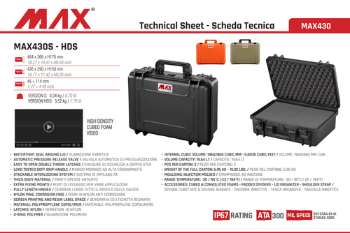 Walizka hermetyczna MAX430S 464x366x176 mm na Arena.pl