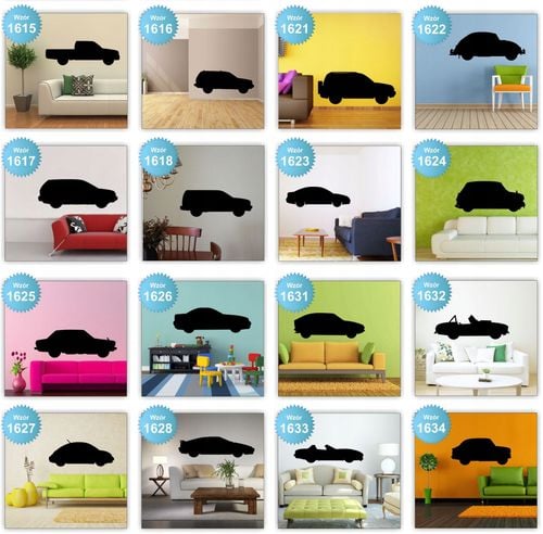 Naklejki na ścianę ścienne SAMOCHODY AUTA 120cm na Arena.pl
