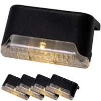 LAMPA SOLARNA NA PORĘCZ SCHODOWĄ LED 4 SZT. PRO GARDEN