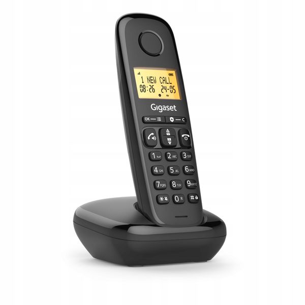 Telefon bezprzewodowy GIGASET Basic 100 Czarny zdjęcie 2