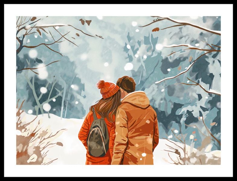 Plakat 55x40cm Razem w Śniegu zdjęcie 3