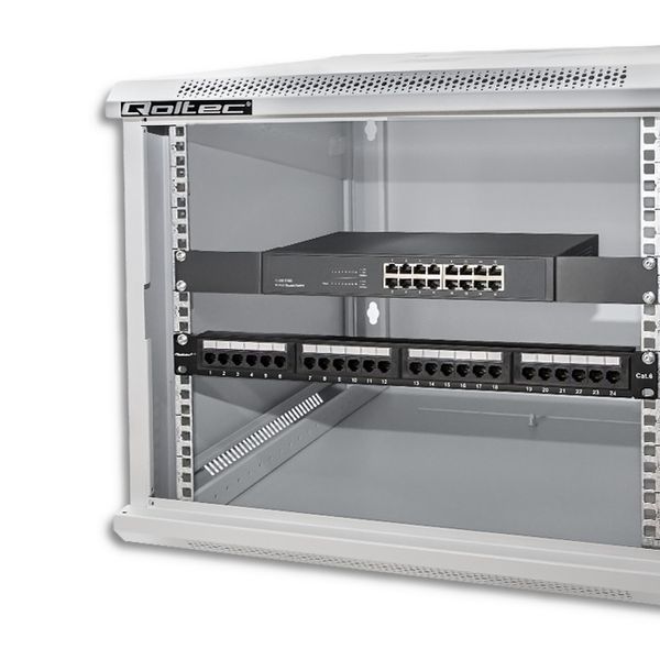 Qoltec Szafa RACK 19" | 9U | 600 x 600 x 501 zdjęcie 9